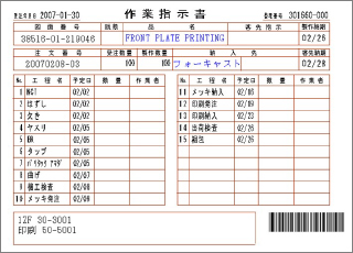 作業指示書